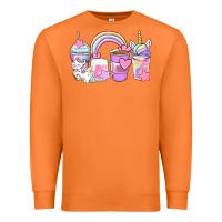 Carrot unicorn coffee cups Premium Sweatshirt - Zillion Design Studio