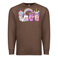 Chestnut unicorn coffee cups Premium Sweatshirt - Zillion Design Studio