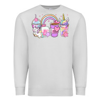 Dove Grey unicorn coffee cups Premium Sweatshirt - Zillion Design Studio