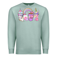 Seafoam unicorn coffee cups Premium Sweatshirt - Zillion Design Studio