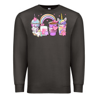 Smoke unicorn coffee cups Premium Sweatshirt - Zillion Design Studio