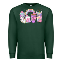Sports Green unicorn coffee cups Premium Sweatshirt - Zillion Design Studio