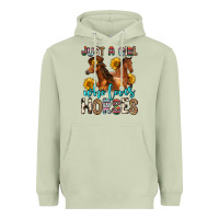 Matcha just a girl who loves horses Heavyweight Hoodie - Zillion Design Studio