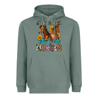 Sage just a girl who loves horses Heavyweight Hoodie - Zillion Design Studio