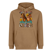 Toasted Coconut just a girl who loves horses Heavyweight Hoodie - Zillion Design Studio
