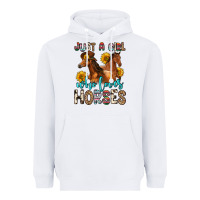 White just a girl who loves horses Heavyweight Hoodie - Zillion Design Studio