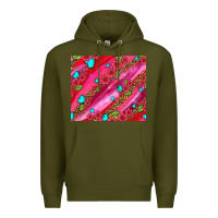Army Green valentines day Premium Hoodie - AdoDesignShop