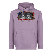 Lavender wolf eyes american flag Heavyweight Hoodie - RanaPortraitStore