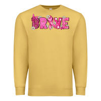 Antique Gold Breast Cancer Brave Premium Sweatshirt - texasbilliewilder