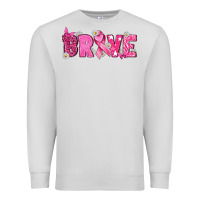 Dove Grey Breast Cancer Brave Premium Sweatshirt - texasbilliewilder