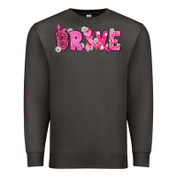 Smoke Breast Cancer Brave Premium Sweatshirt - texasbilliewilder