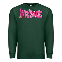 Sports Green Breast Cancer Brave Premium Sweatshirt - texasbilliewilder