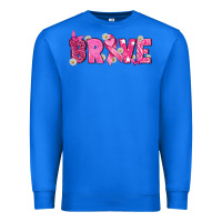 True Royal Breast Cancer Brave Premium Sweatshirt - texasbilliewilder