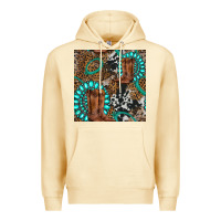 Pina Colada cowboy boot and gemstone Premium Hoodie - BundleAndBundleShop