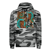 Slate Camo cowboy boot and gemstone Premium Hoodie - BundleAndBundleShop
