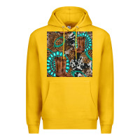 Lemon cowboy boot and gemstone Premium Hoodie - BundleAndBundleShop