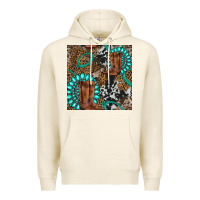 Tofu cowboy boot and gemstone Premium Hoodie - BundleAndBundleShop