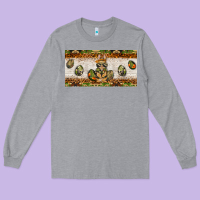 Easter Camouflage Egg Hunter Bunny License Plate Template Long Sleeve Tee Designed By Barkaloodesign