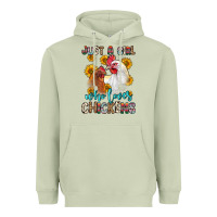 Matcha just a girl who loves chickens Heavyweight Hoodie - Zillion Design Studio