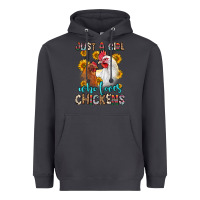 Smoke just a girl who loves chickens Heavyweight Hoodie - Zillion Design Studio