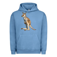 Pigment Pebble Blue baby kangaroo Urban Hoodie - LillyAllenDesigns
