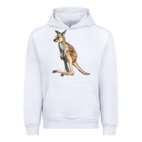 White baby kangaroo Urban Hoodie - LillyAllenDesigns