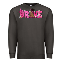 Smoke Breast Cancer Brave with Afro Woman Premium Sweatshirt - texasbilliewilder