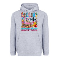 Rolling Into Second Grade Heavyweight Hoodie | Teevron