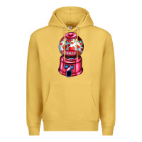 Antique Gold love and candy machine Premium Hoodie - AdoDesignShop
