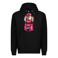 Black love and candy machine Premium Hoodie - AdoDesignShop