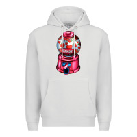 Dove Grey love and candy machine Premium Hoodie - AdoDesignShop