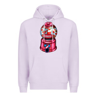Lilac love and candy machine Premium Hoodie - AdoDesignShop