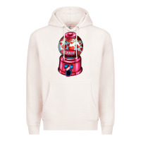 Pale Pink love and candy machine Premium Hoodie - AdoDesignShop