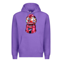 Purple love and candy machine Premium Hoodie - AdoDesignShop