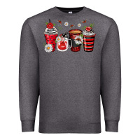 Charcoal Heather ladybug coffee cups Premium Sweatshirt - Zillion Design Studio