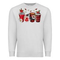Dove Grey ladybug coffee cups Premium Sweatshirt - Zillion Design Studio