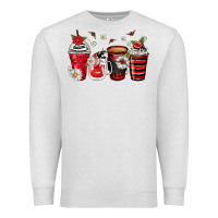 Oatmeal Heather ladybug coffee cups Premium Sweatshirt - Zillion Design Studio