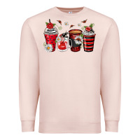 Pale Pink ladybug coffee cups Premium Sweatshirt - Zillion Design Studio