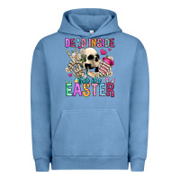 Pigment Pebble Blue dead inside but it's easter Urban Hoodie - Jasminsmagicworld