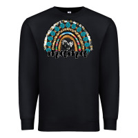 Black western mama rainbow Premium Sweatshirt - RanaPortraitStore