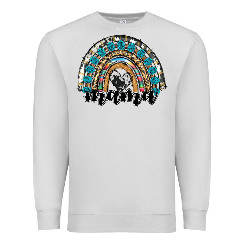 Western Mama Rainbow Premium Sweatshirt by RanaPortraitStore | Teevron