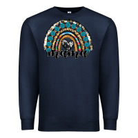 Navy western mama rainbow Premium Sweatshirt - RanaPortraitStore