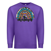 Purple western mama rainbow Premium Sweatshirt - RanaPortraitStore