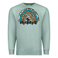 Seafoam western mama rainbow Premium Sweatshirt - RanaPortraitStore