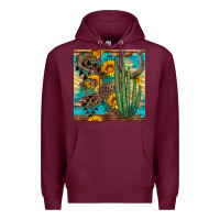 Horseshoe And Cactus Premium Hoodie | Teevron
