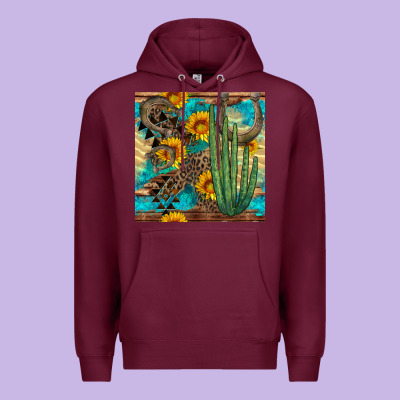 Horseshoe And Cactus Premium Hoodie Designed By Bundleandbundleshop