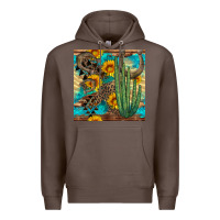 Coffee horseshoe and cactus Premium Hoodie - BundleAndBundleShop