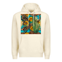 Sandshell horseshoe and cactus Premium Hoodie - BundleAndBundleShop