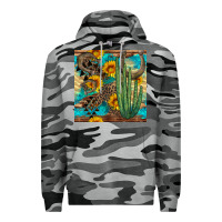 Slate Camo horseshoe and cactus Premium Hoodie - BundleAndBundleShop