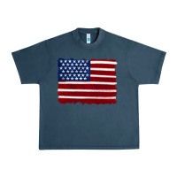 Midnight Navy american flag Urban Heavy Tee - Artiststas